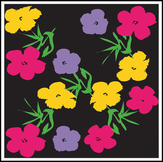 Andy Wharhol Style - Flowers Poster