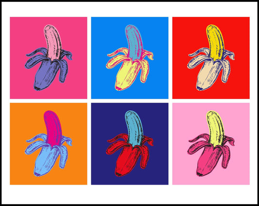 Andy Wharhol Style - Bananas Poster