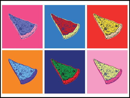 Andy Wharhol Style - Slice of Pizza Poster