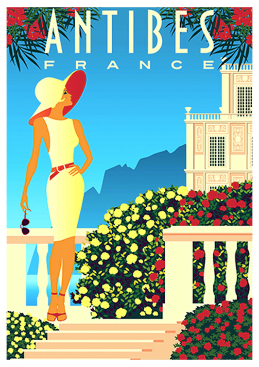 Antibes France Travel Poster