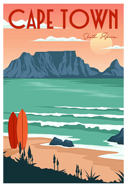Cape Town Travel Poster
