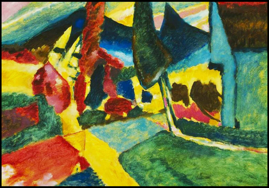 Wassily Kandinsky - Landscape with Two Poplars