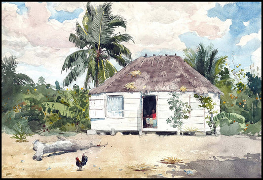 Winslow Homer - Native hut at Nassau